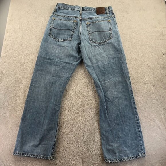 Lee Signature Mens Jeans Size 31x28 Measured Relaxed Bootcut Classic Blue Denim - Picture 14 of 14